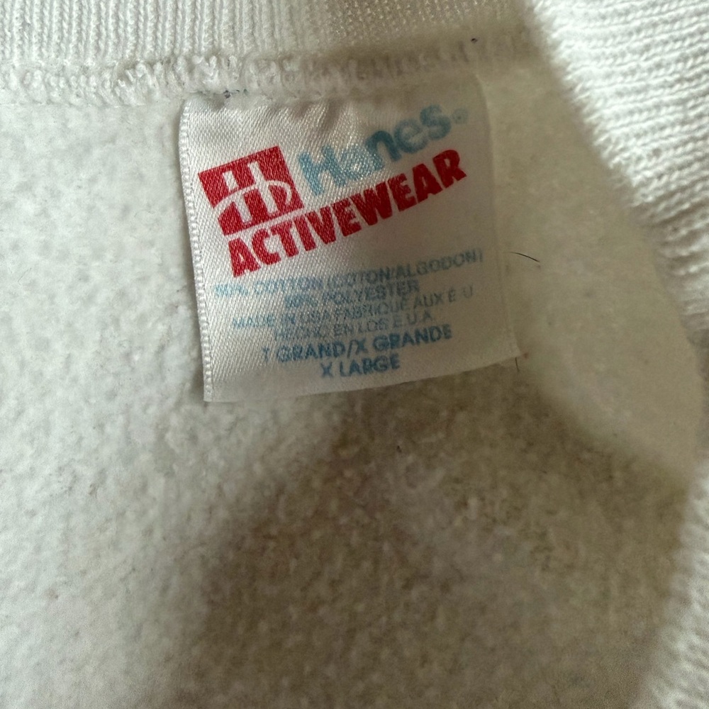 1990s Hanes “Fordsville, KY”, Made in USA, Relaxed, Boxy Fit Ribbed Crewneck Swe - Picture 7 of 7